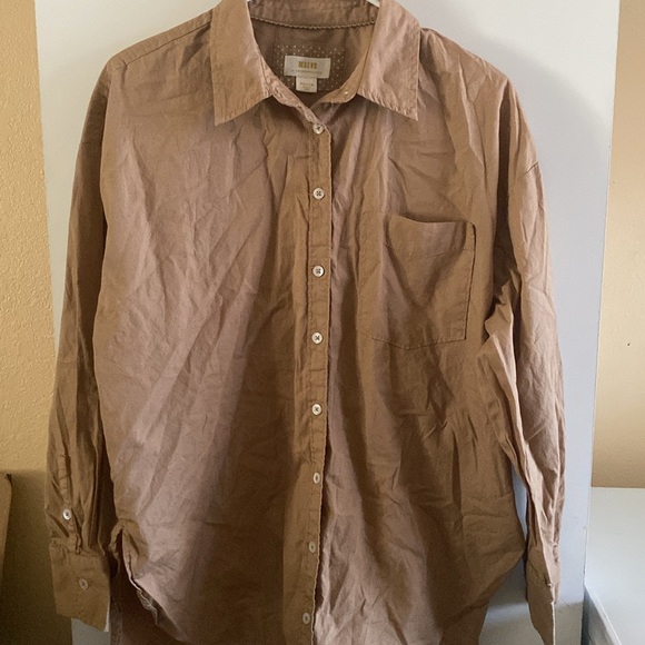 Anthropologie Maeve size Medium long sleeve taupe in in color - Picture 5 of 6